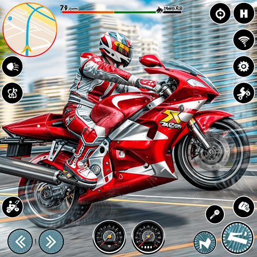 Bike Race Game Motorcycle Game logo