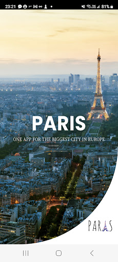 Android application Paris.com screenshort