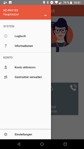Dialog Unfallmeldedienst Screen 2
