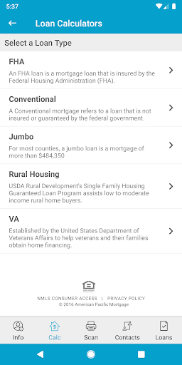 Screenshot of BVM Mobile