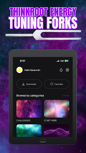 Screenshot of Thinkroot Energy Tuning Forks