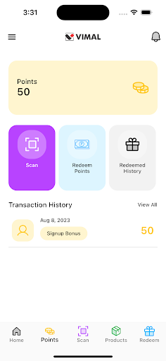 Vimal Rewards Screen 2