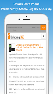 Unlock Doro Phone – All Models