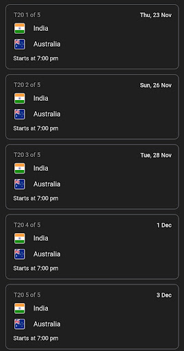Android application India vs Canada Live screenshort