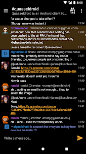 Quasseldroid IRC 1.6.2 APK screenshots 3