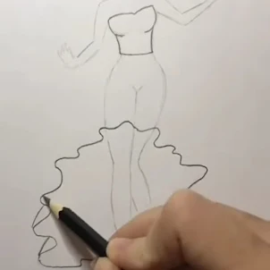 como dibujar vestidos