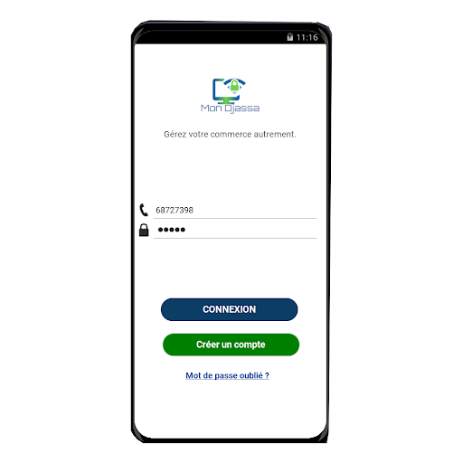 Android application MonDjassa screenshort