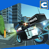 Flying Police Bike Chase Crime icon
