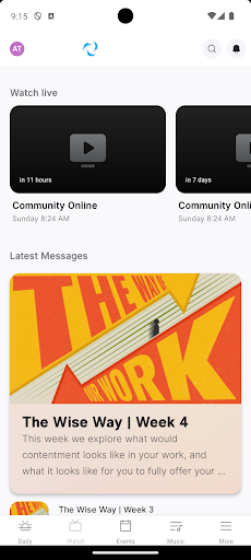 Community Christian App Screen 2