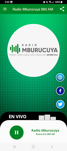 Android application Radio Mburucuya 980 AM screenshort