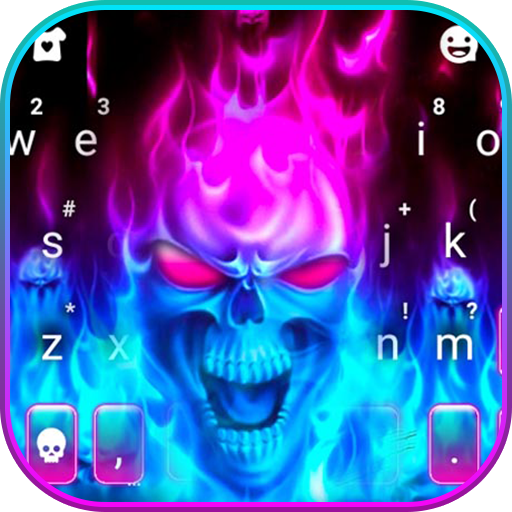 Horror Fire Skull Keyboard The  Icon