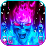 Cover Image of डाउनलोड Horror Fire Skull Keyboard Theme 7.5.0_0429 APK