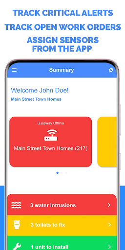 Android application Sensor Industries screenshort