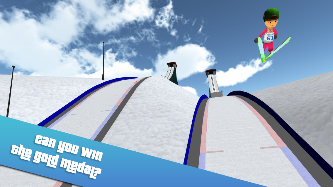 Android application Sochi Ski Jumping 3D Sport VIP screenshort