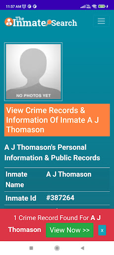 The Inmate Search Screen 2