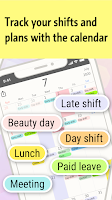 screenshot of SHIFTAR: Work schedule planner