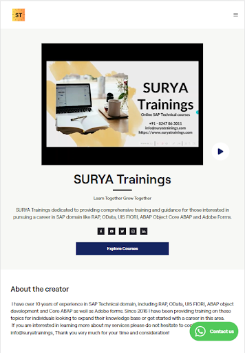 SURYATrainings Screen 3
