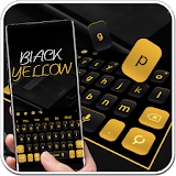 Simple Black Yellow Keyboard Theme icon