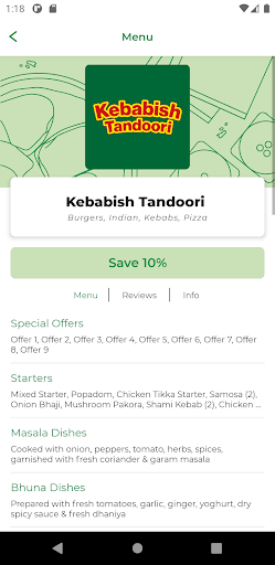 Kebabish Tandoori LS5 Screen 2