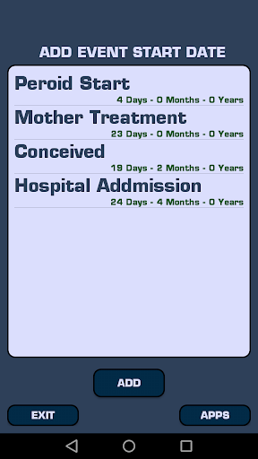 Event Days Counter Screen 2