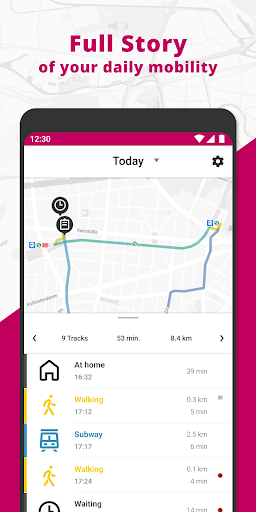 Android application Mobil zum Ziel screenshort