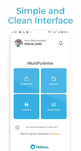 Android application Helene - Bookkeeping made easy screenshort