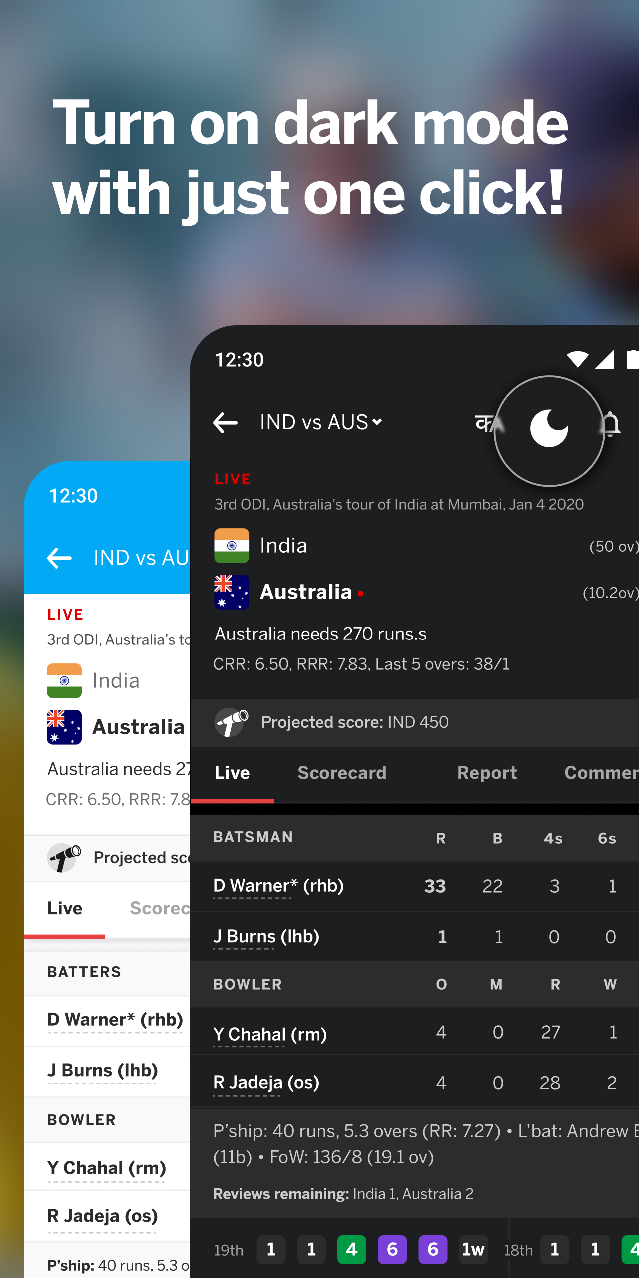 Android application ESPNCricinfo - Live Cricket Scores, News & Videos screenshort