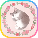 카카오톡 테마 - 보들캣 꽃잠 icon