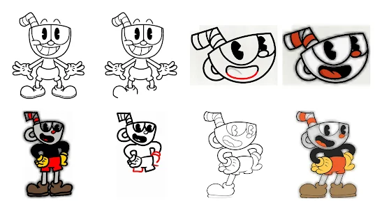 How to Draw Cup Character easy