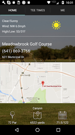 Meadowbrook Golf Tee Times Screen 2