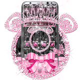 Pink Black Diamond Minny Theme icon