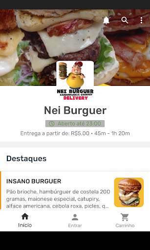 Android application Nei Burguer NH screenshort