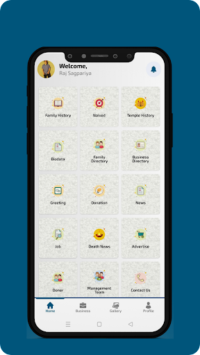 Android application Sagpariya Family screenshort