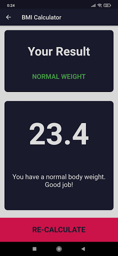 Simple BMI Calculator Screenshot 2 - AppWisp.com