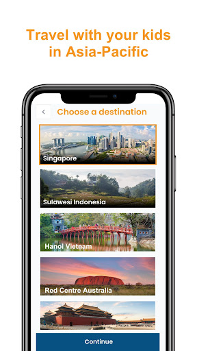 Android application KiddoTrip screenshort