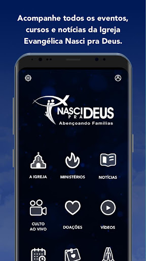 Android application Nasci pra Deus screenshort