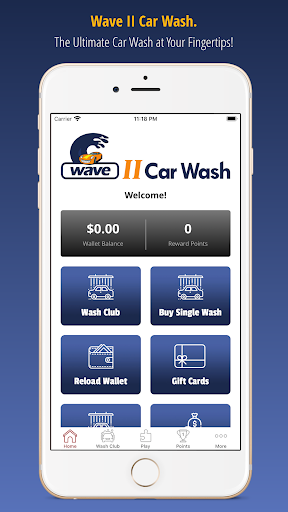 Android application Wave II Car Wash screenshort