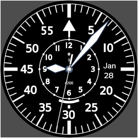 Flieger B pilot watch face Screen 3