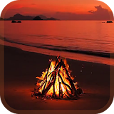 Bonfire On The Beach Animated Live Wallpaper icon