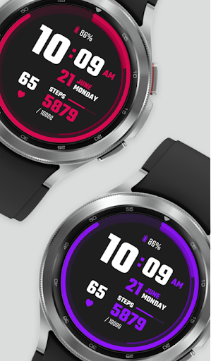 YW02 - Digital watch face Screen 3