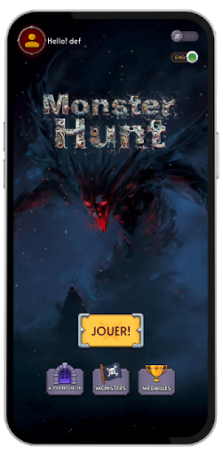 Android application Monster Hunt screenshort