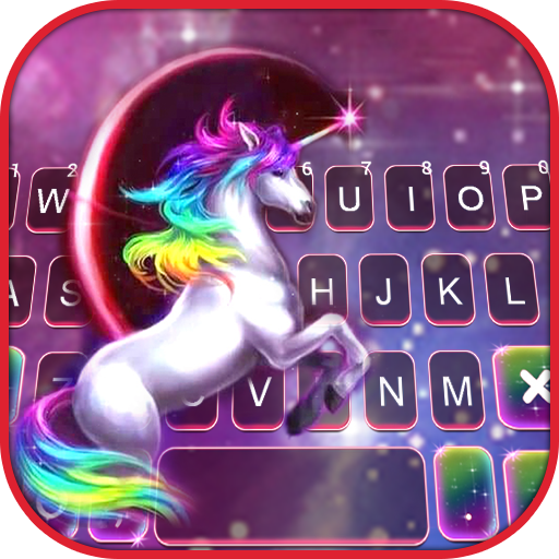 Galaxy Sky Unicorn Keyboard Ba logo