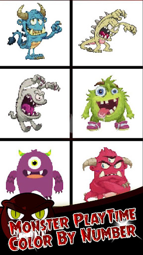 Android application Monster PlayTime : Coloring screenshort