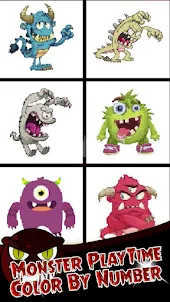 Baixar Monster PlayTime : Coloring para PC - LDPlayer