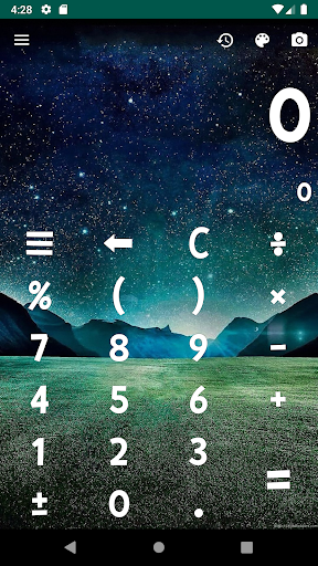 Calculator with Themes Screen 2