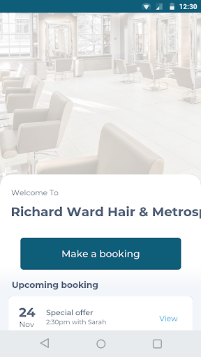 Android application Richard Ward Hair & Metrospa screenshort