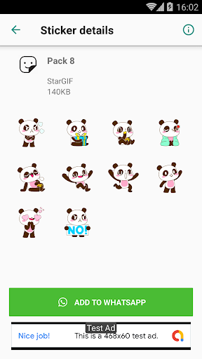 Animated Animals Stickers 1 Screen 2