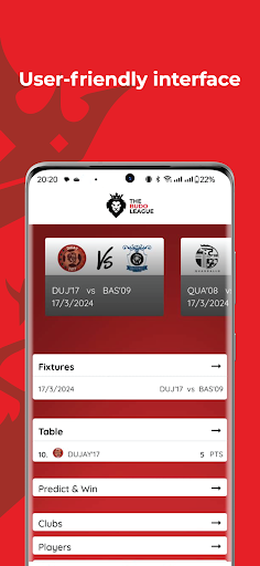 Android application The Budo League - Official App screenshort