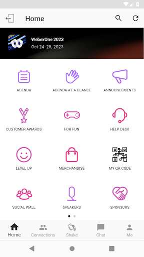 WebexOne Events Screen 3
