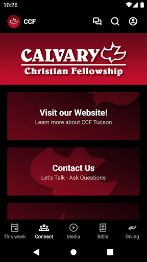 Calvary Christian Fellowship Screen 2